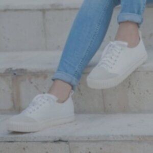 MIA Grayson Faux Leather & Suede Cap Toe Sneaker SZ 8M #88S